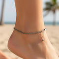 Crystal Raw Pyrite Anklet Stone