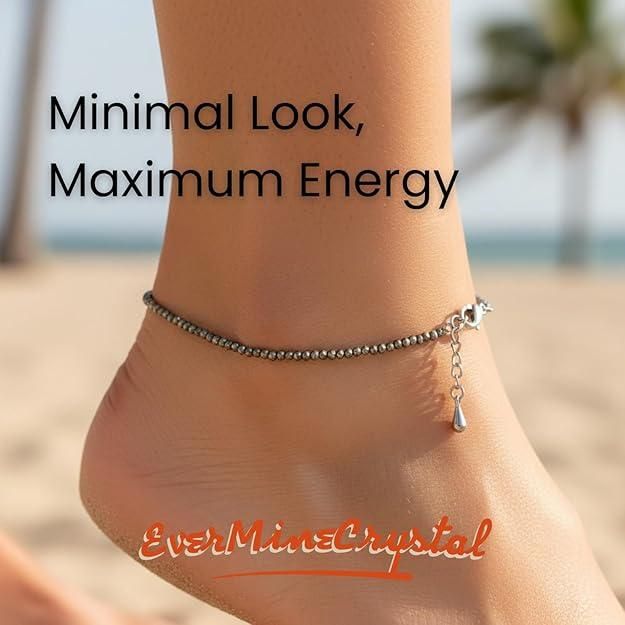 Crystal Raw Pyrite Anklet Stone