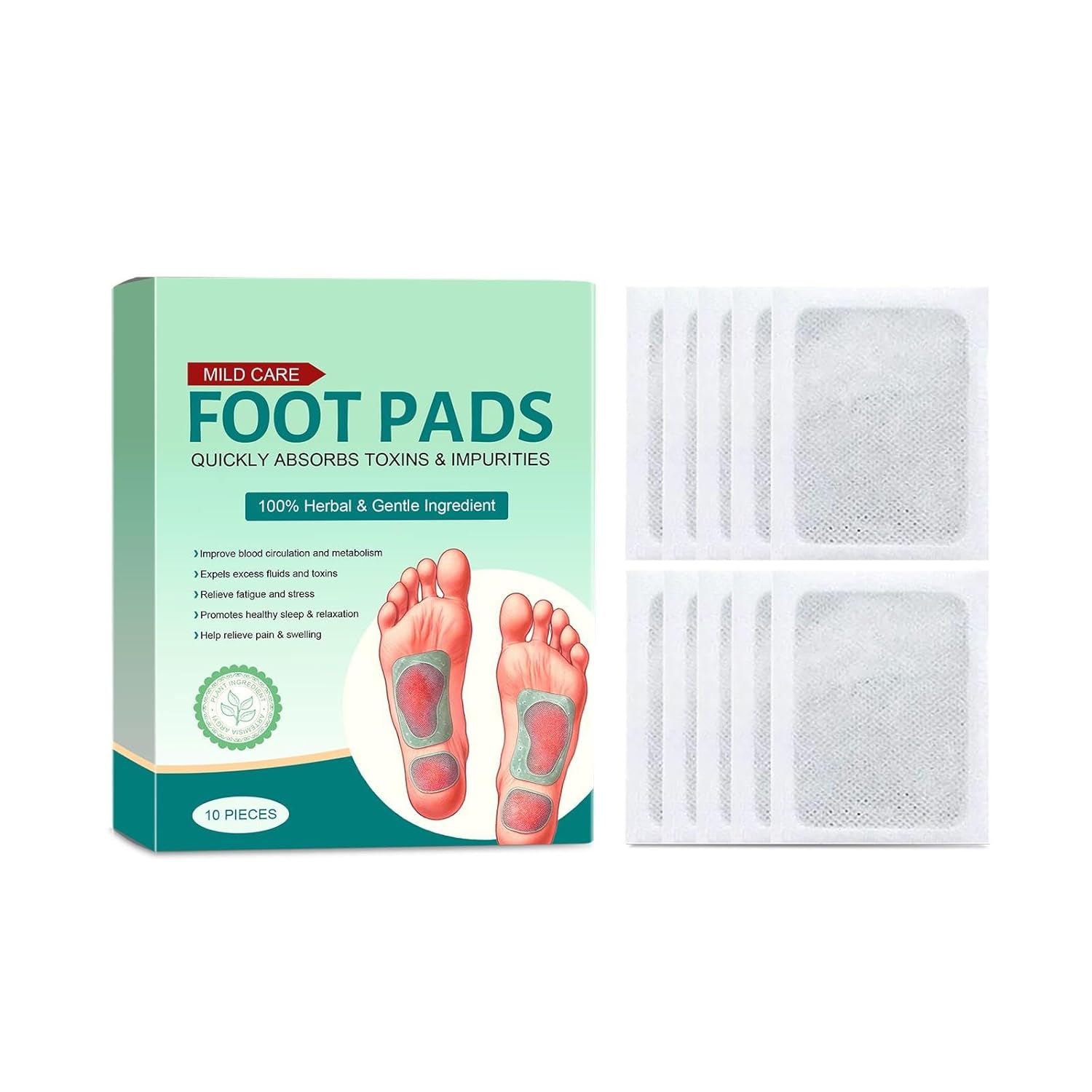 Foot Pads (10 Patches) – Buy 1 Pack Get 1 Pack Free
